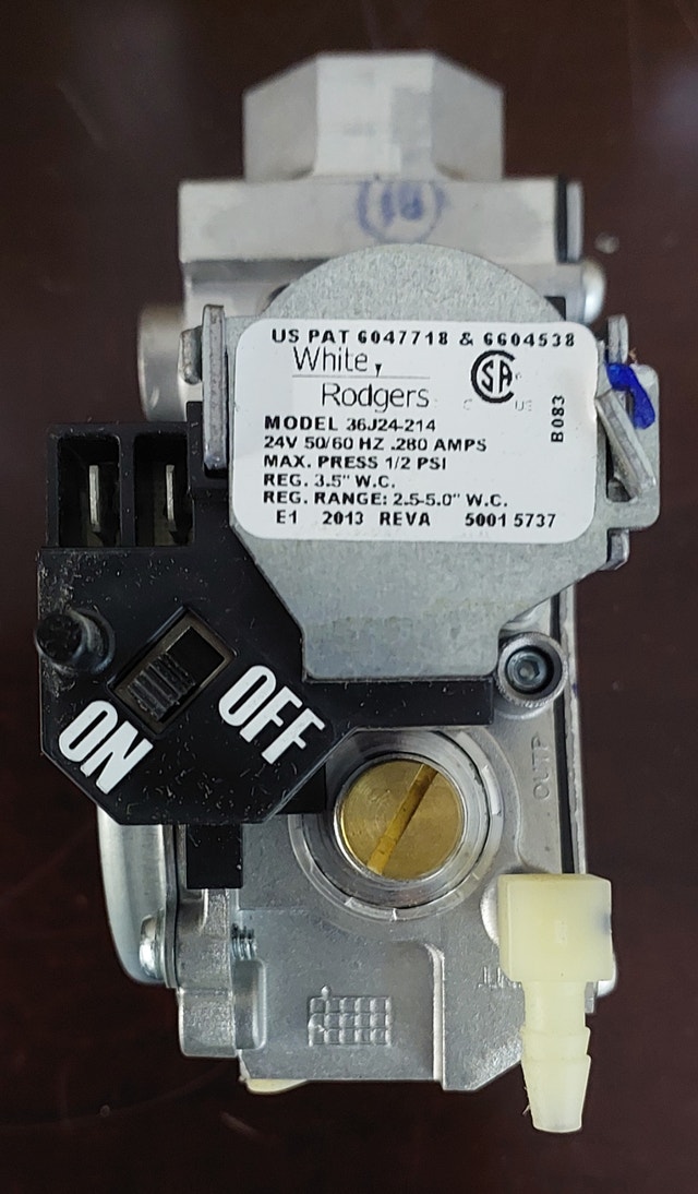 Gas Valve Specifications – White-Rodgers 36J24-214 - GCV014