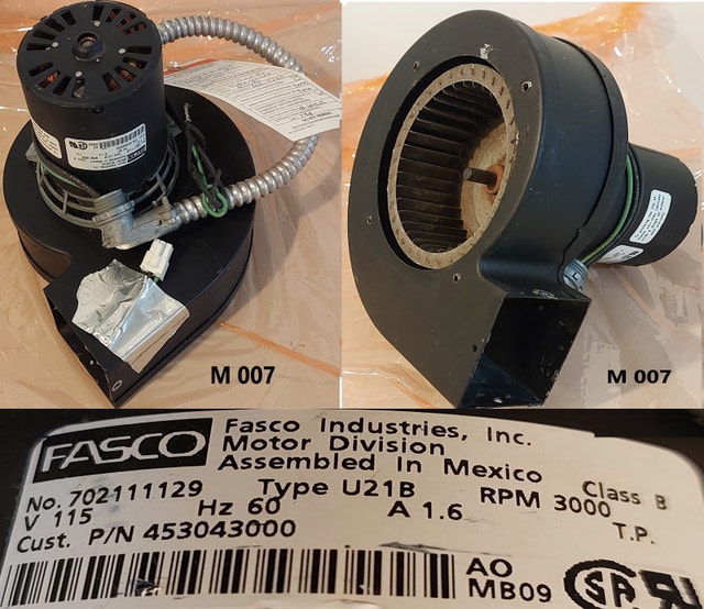FASCO Inducer Blower Motor Assembly 702111129 M007 - photo 3