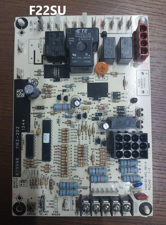 Control Board Specifications – York 1162‑202 (1162‑83‑202) F22SU
