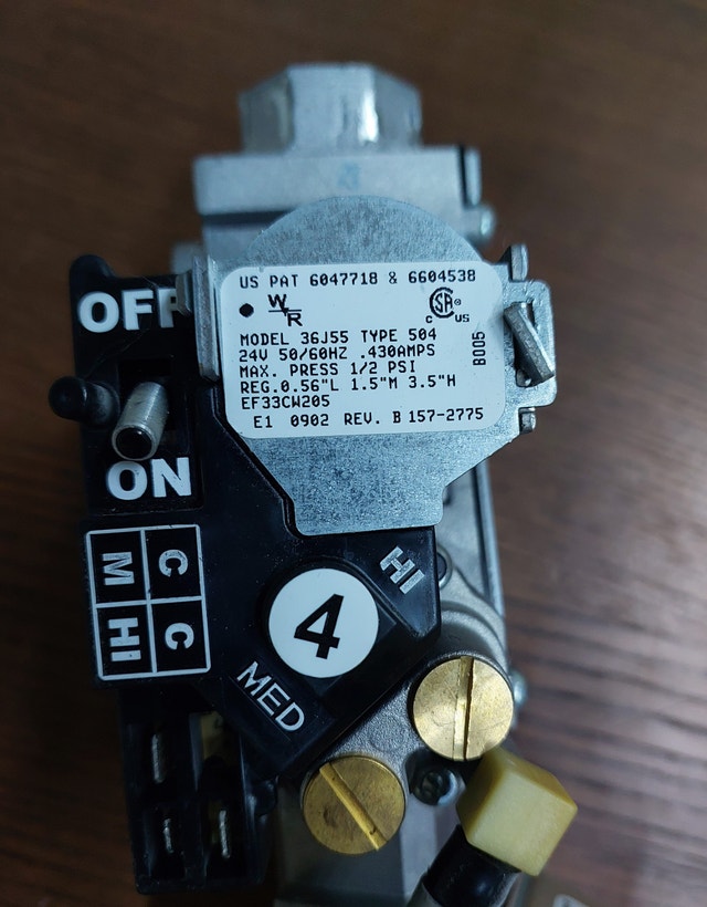 Gas Valve – White-Rodgers 36J55 Type 504 - GCV097 - photo 4