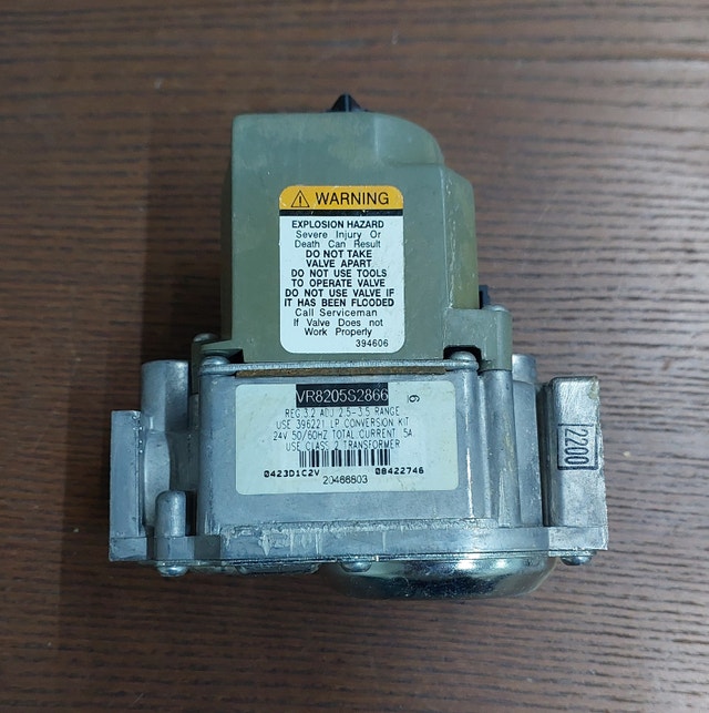 Gas Valve Specifications – Honeywell VR8205S2866 - GCV087 - photo 2