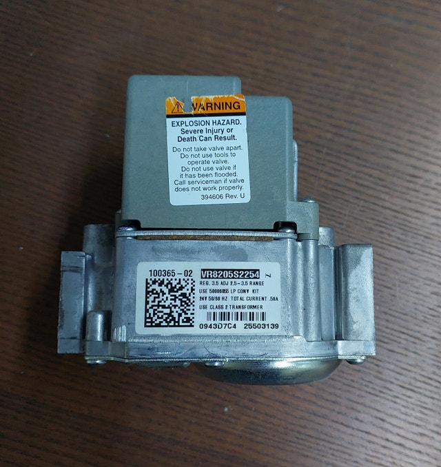Gas Valve Specifications – Honeywell VR8205S2254 - GCV084 - photo 4