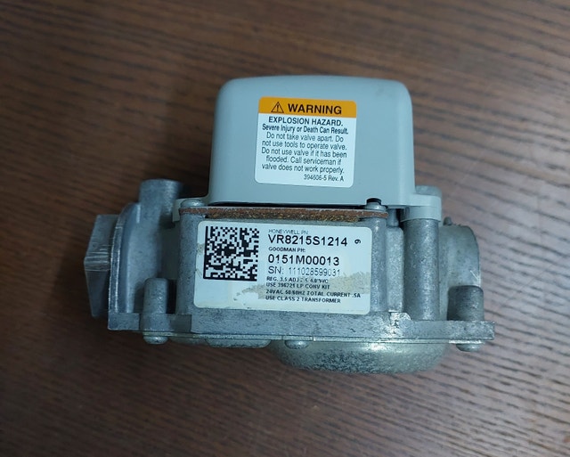Gas Valve Specifications – Honeywell VR8215S1214 - GCV081 - photo 2