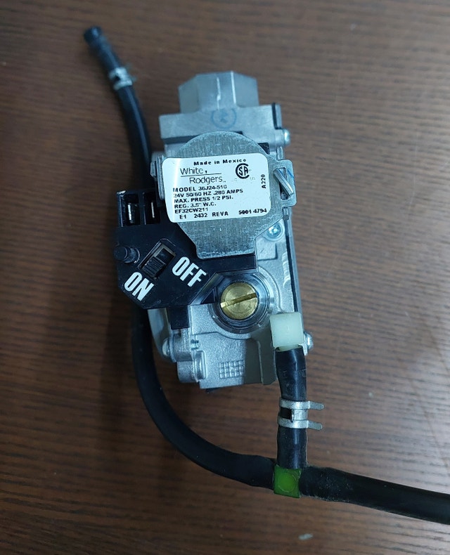 Gas Valve Specifications – White-Rodgers 36J24-510 - GCV092