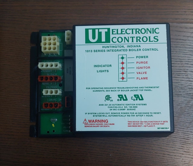 UT ELECTRONICS 1013 SERIES INTEGRATED BOILER CONTROL (1013-10)