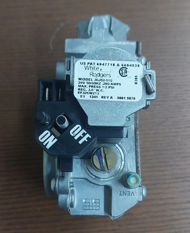 Gas Valve Specifications – White-Rodgers 36J52-510 - GCV062