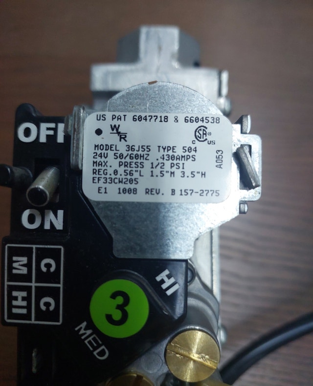 White-Rodgers Gas Valve – Model 36J55-504 - GCV077 - photo 2