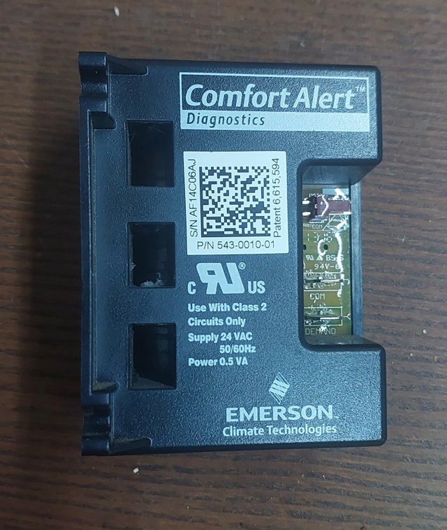 Compressor Diagnostic Module – Emerson Comfort Alert 543-0010-01