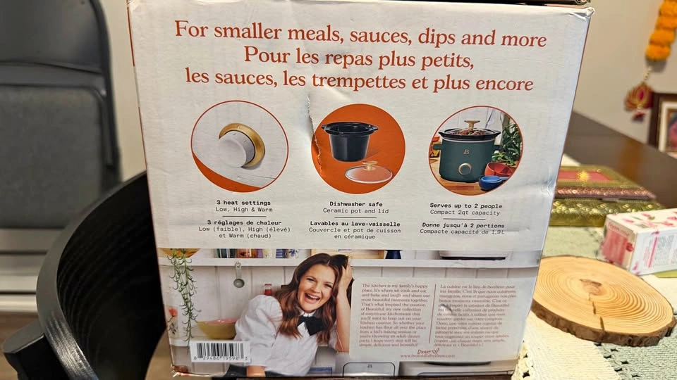 Beautiful by Drew Barrymore Set of 2 2qt Slow Cookers