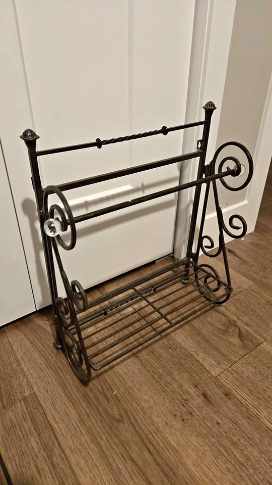 Scrollwork Design black iron Shelf