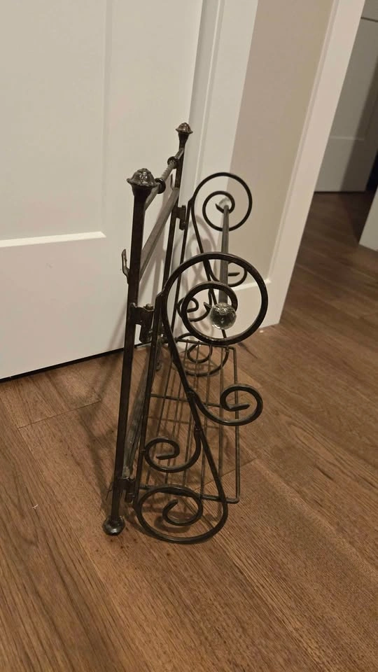Scrollwork Design black iron Shelf - photo 2