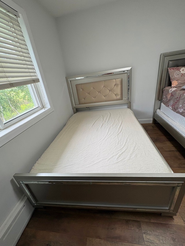 Double Bed with Storage and Nightstand