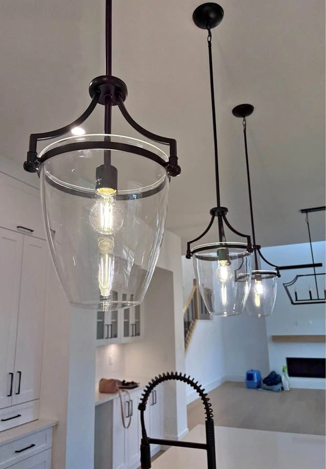 Three Island Pendant Lights