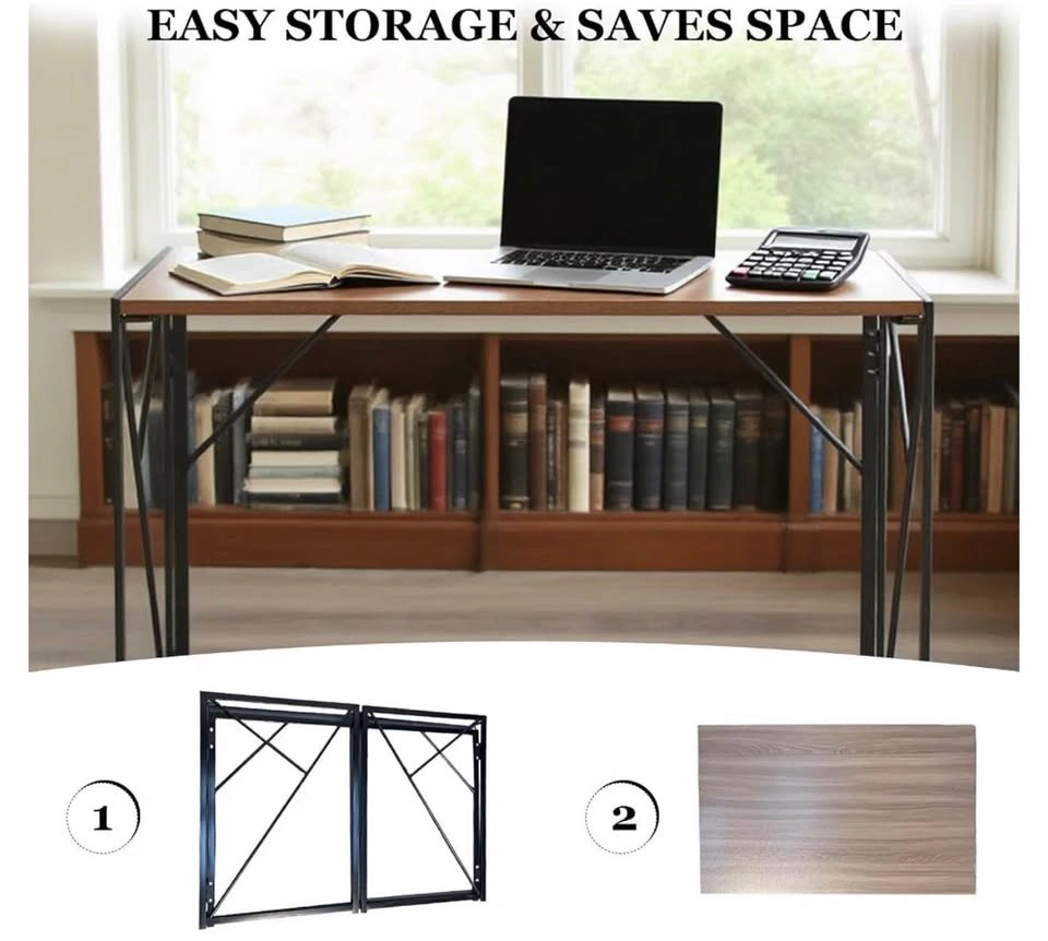 Desk with Black Metal Frame - Foldable - photo 4