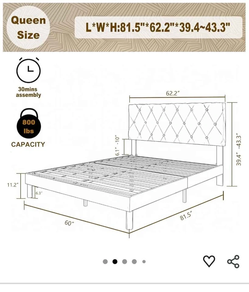 Queen Bed Frame - photo 5