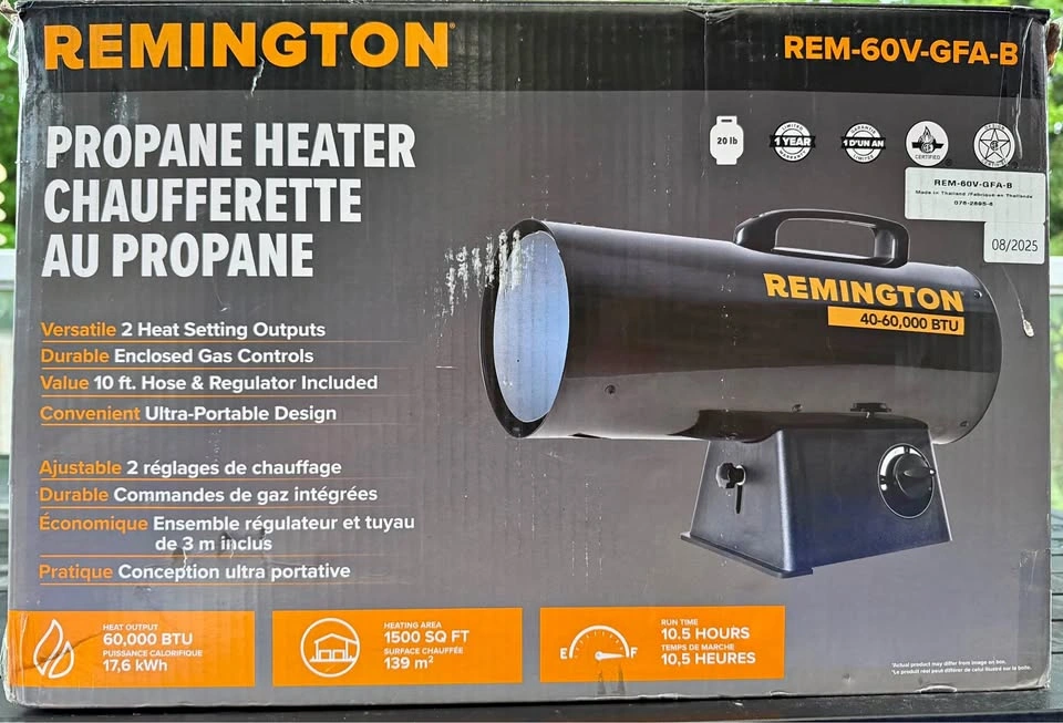 Remington Portable Propane Heater 40,000 to 60,000 BTU