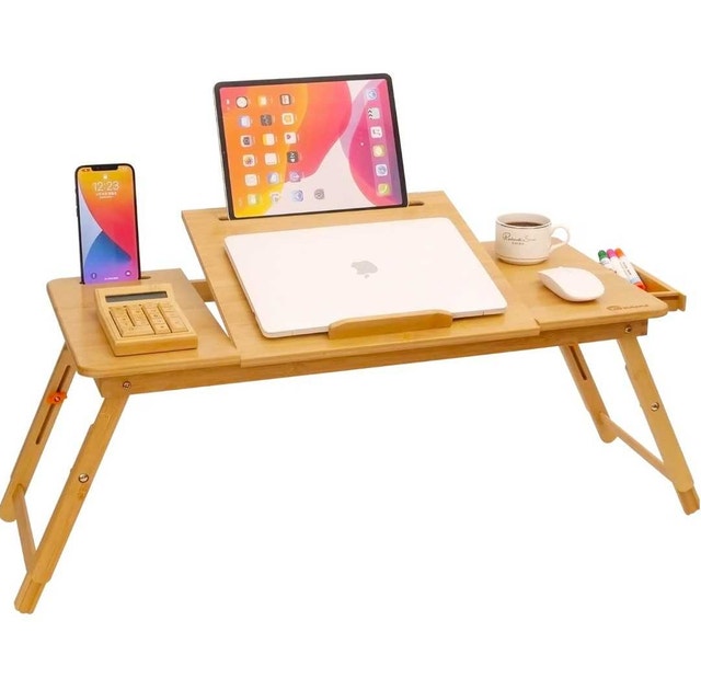 COIWAI Bamboo Bed Tray Desk