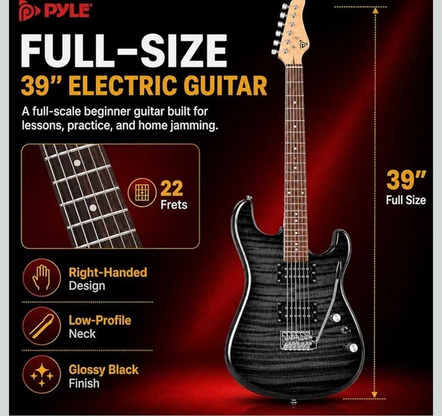 Pyle 39-inch Electric Guitar Starter Kit - photo 4