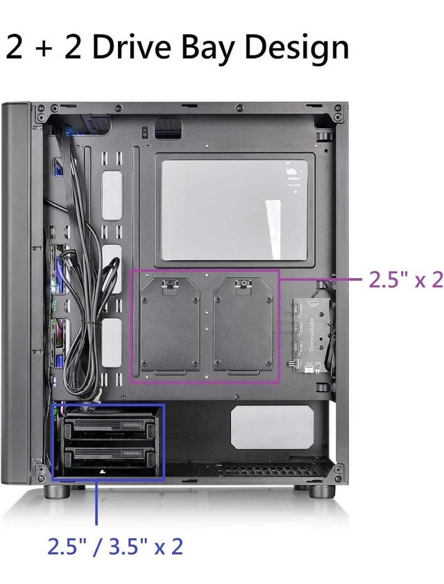 Thermaltake V250 ARGB Mid-Tower Chassis - photo 4