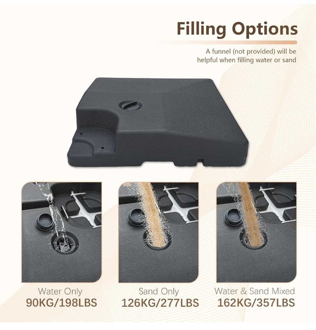 C-Hopetree 4 Piece Heavy Duty Offset Umbrella Base - photo 5