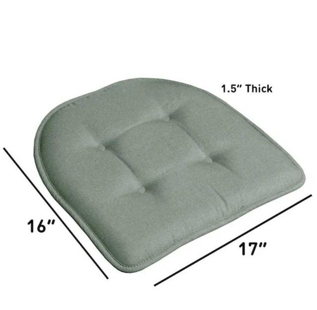 Solid U-Shape Memory Foam Chair Pads - photo 3