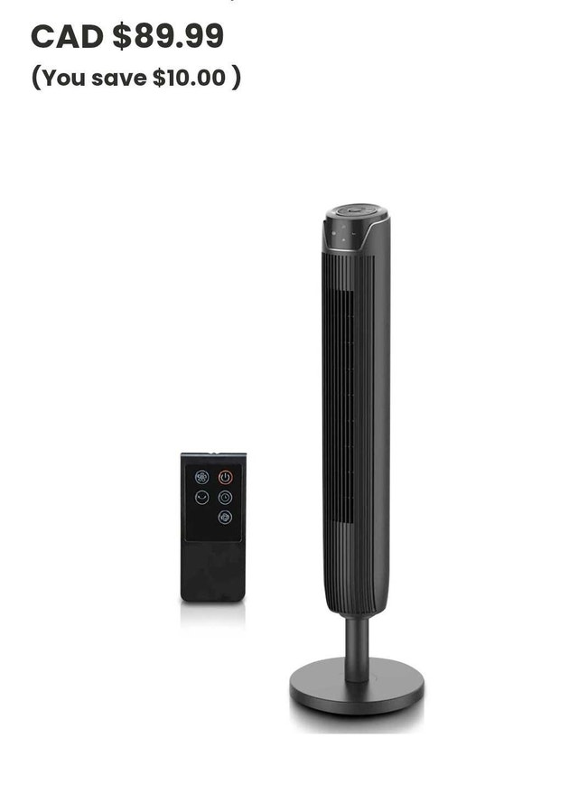 Senville 42-inch Oscillating Tower Fan
