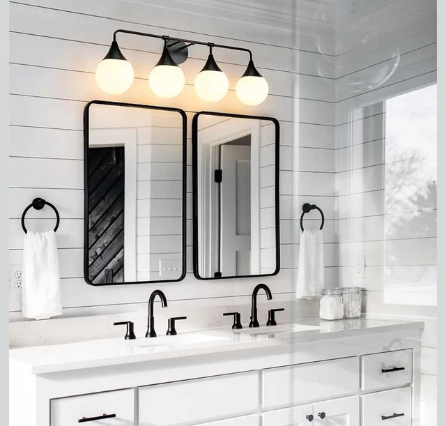 4-Light Mid Century Modern Vanity Fixture - photo 3