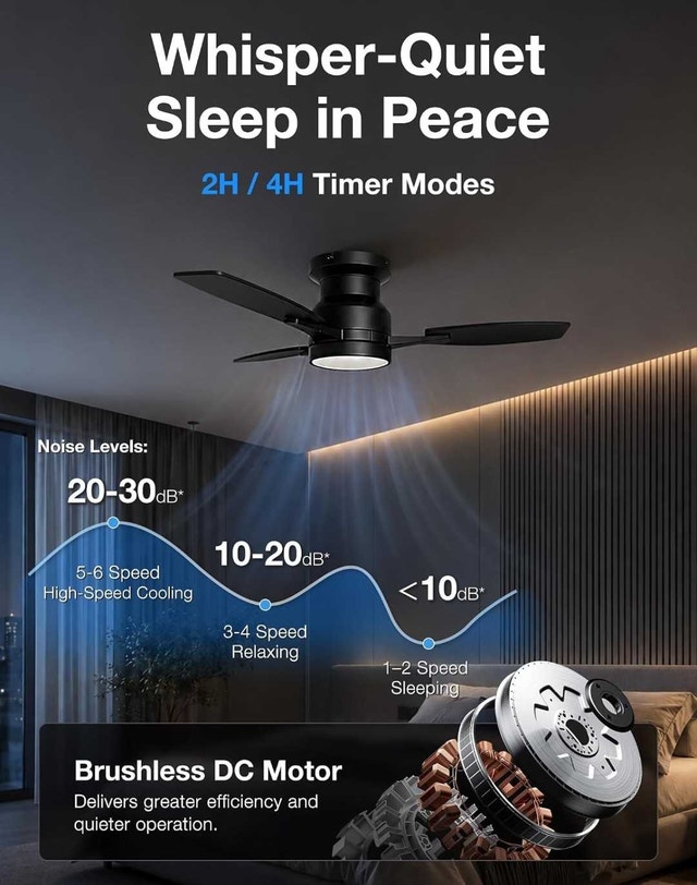 Warmiplanet 42 Inch Ceiling Fan with Lights - photo 2