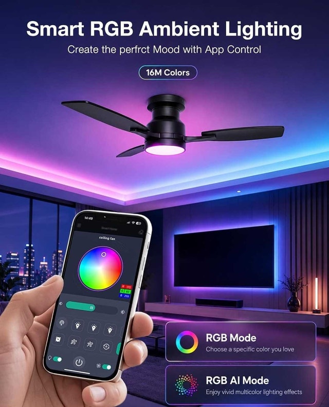 Warmiplanet 42 Inch Ceiling Fan with Lights - photo 4