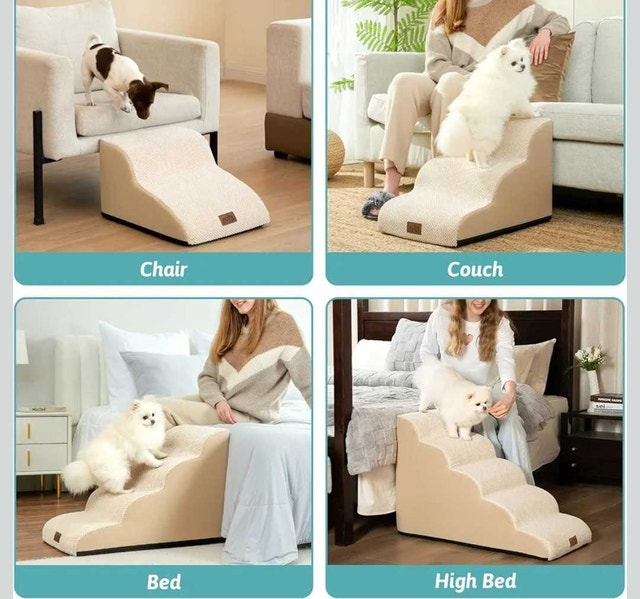 COZY KISS Dog Stairs 3-Step Pet Ramp - photo 4