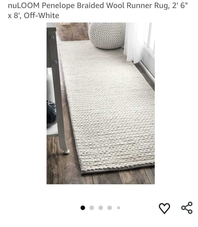 nuLOOM Textures Hand Woven Wool Runner Rug 2.5' x 10'