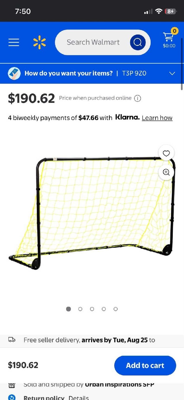 Franklin Sports 4' x 6' Folding Soccer Goal