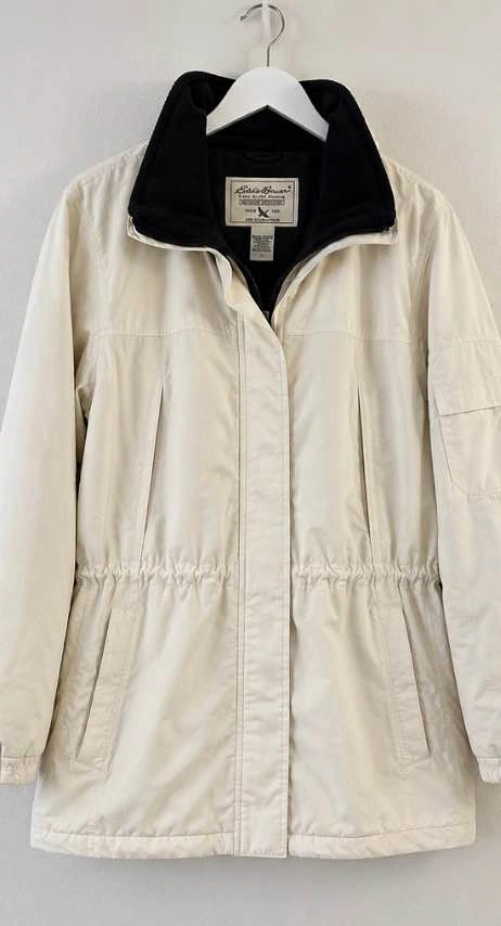 Vintage Eddie Bauer Cream Outdoor Jacket – Size L