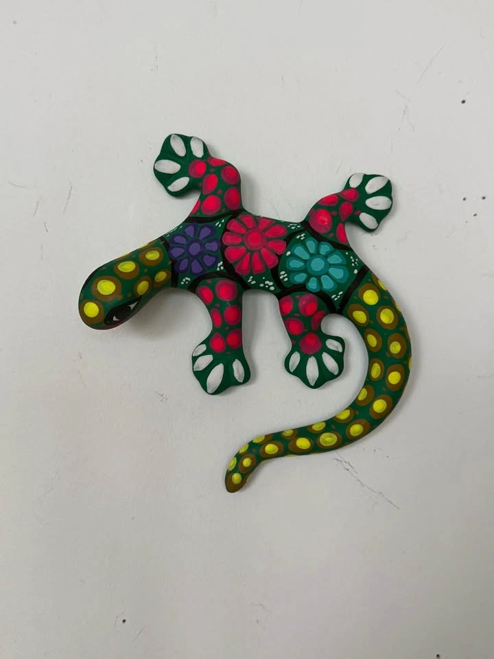 Handcrafted Mexican Ceramic Gecko Wall Art