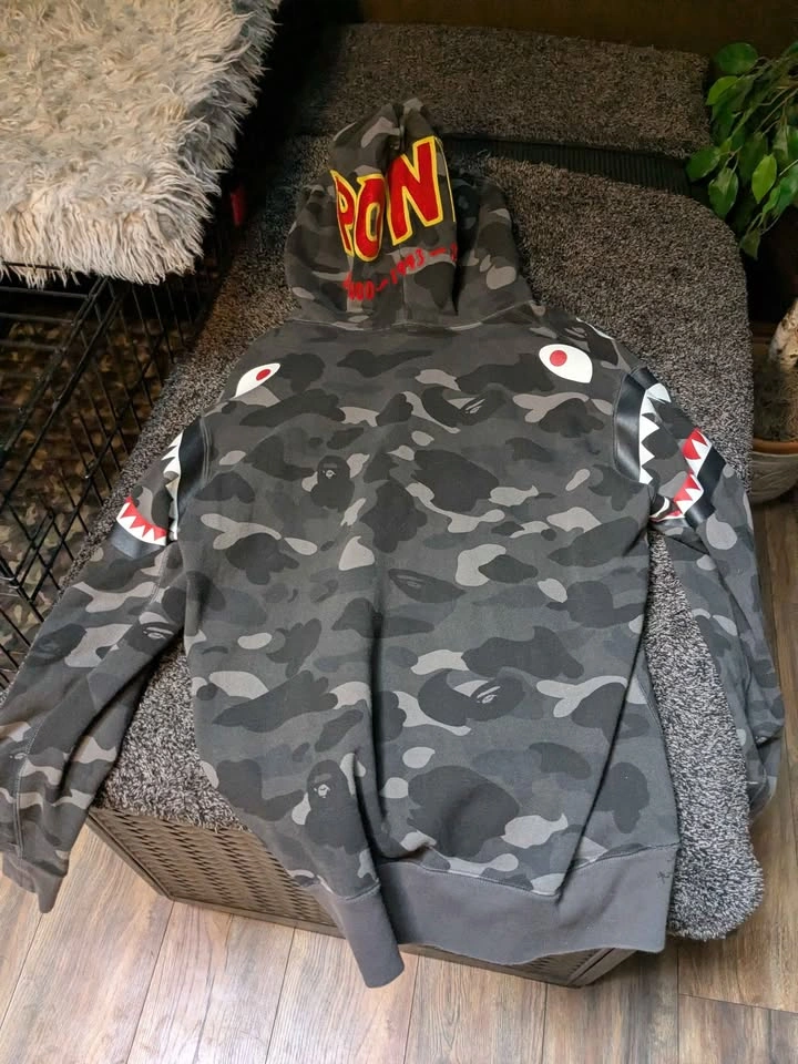 Bape pron zip up hoodie authentic 2xl - photo 2