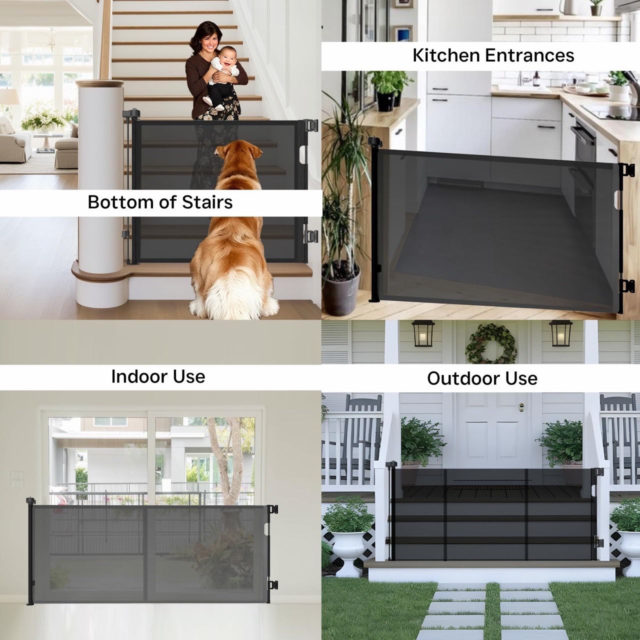 BRAND NEW 236” Extra Wide Retractable Mesh Baby & Dog Gate - photo 5