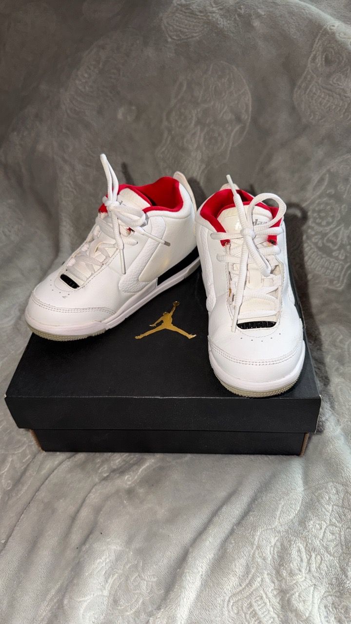 Air Jordan Kids Sneakers White Red