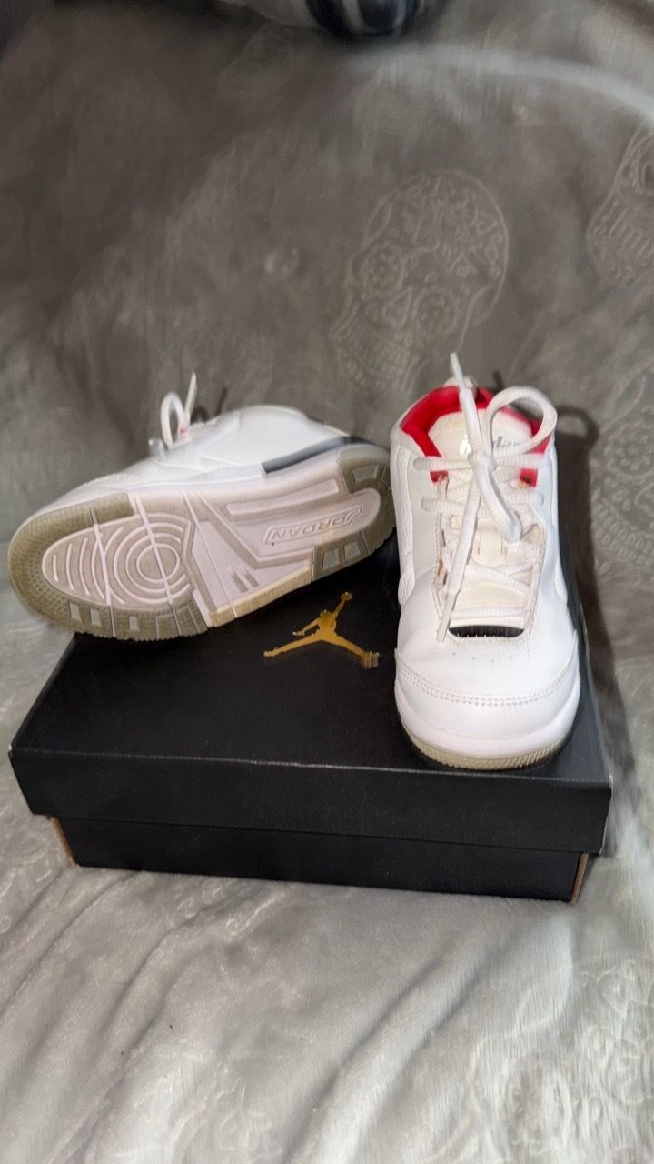 Air Jordan Kids Sneakers White Red - photo 2