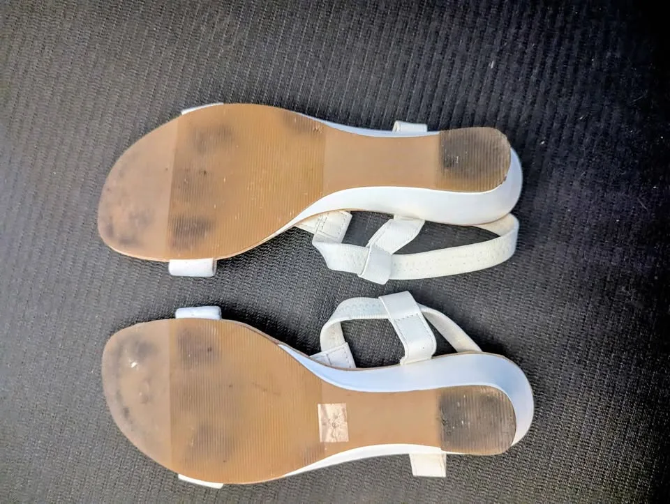 NYC Couture White Small Wedge Heel Size 8 image indicator(3)