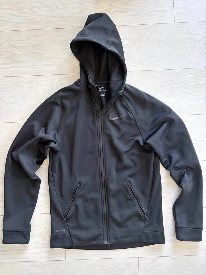 Men's Nike Dri-FIT Thermal Full-Zip Hoodie – Black / Size Small