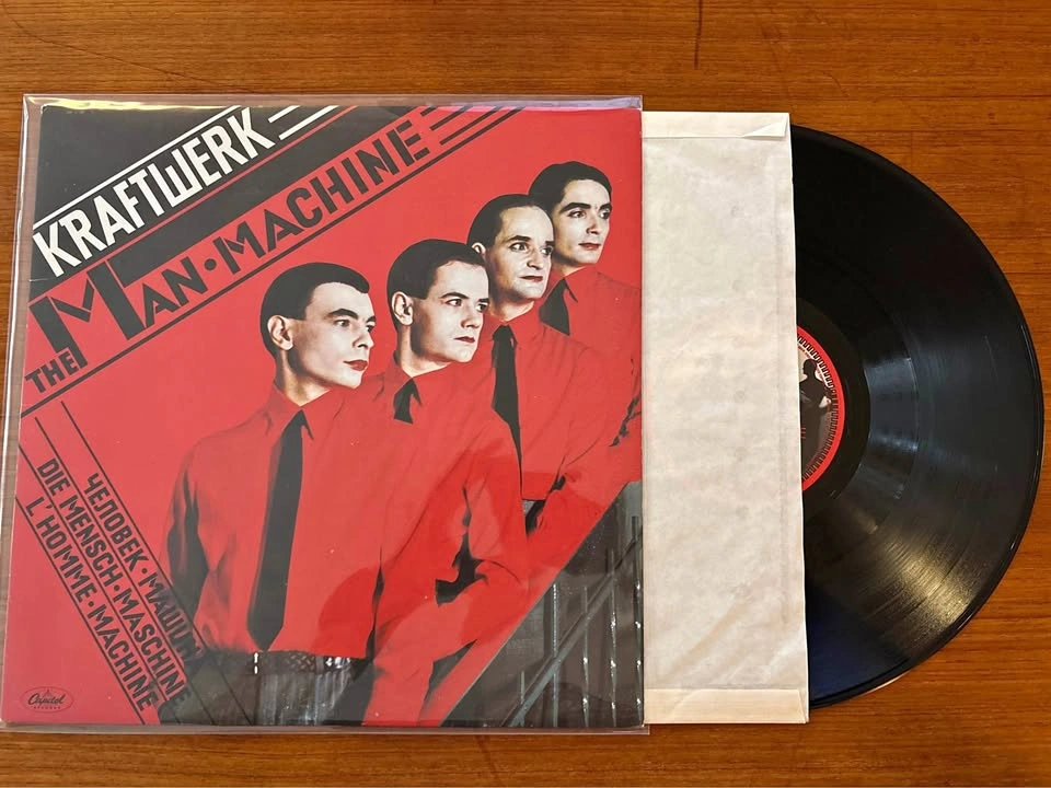 Vintage Kraftwerk - The Man-Machine Vinyl LP (1978 Canadian Pres