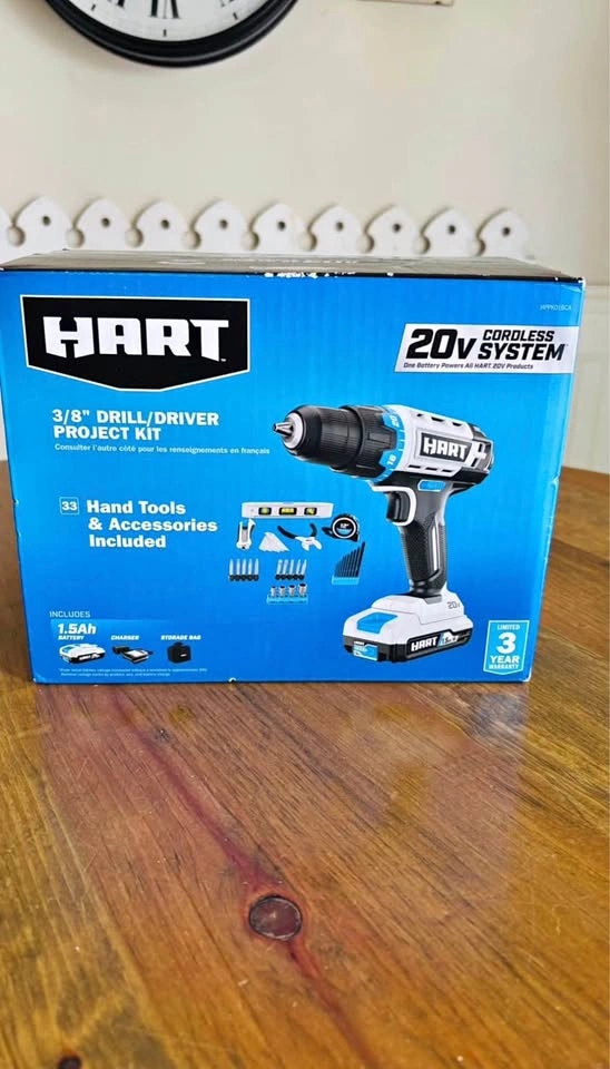 Hart 20-Volt 3/8" Drill/Driver Combo Kit + Accessories Kit