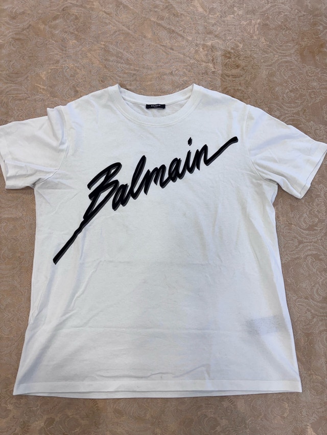 Balmain white t shirt