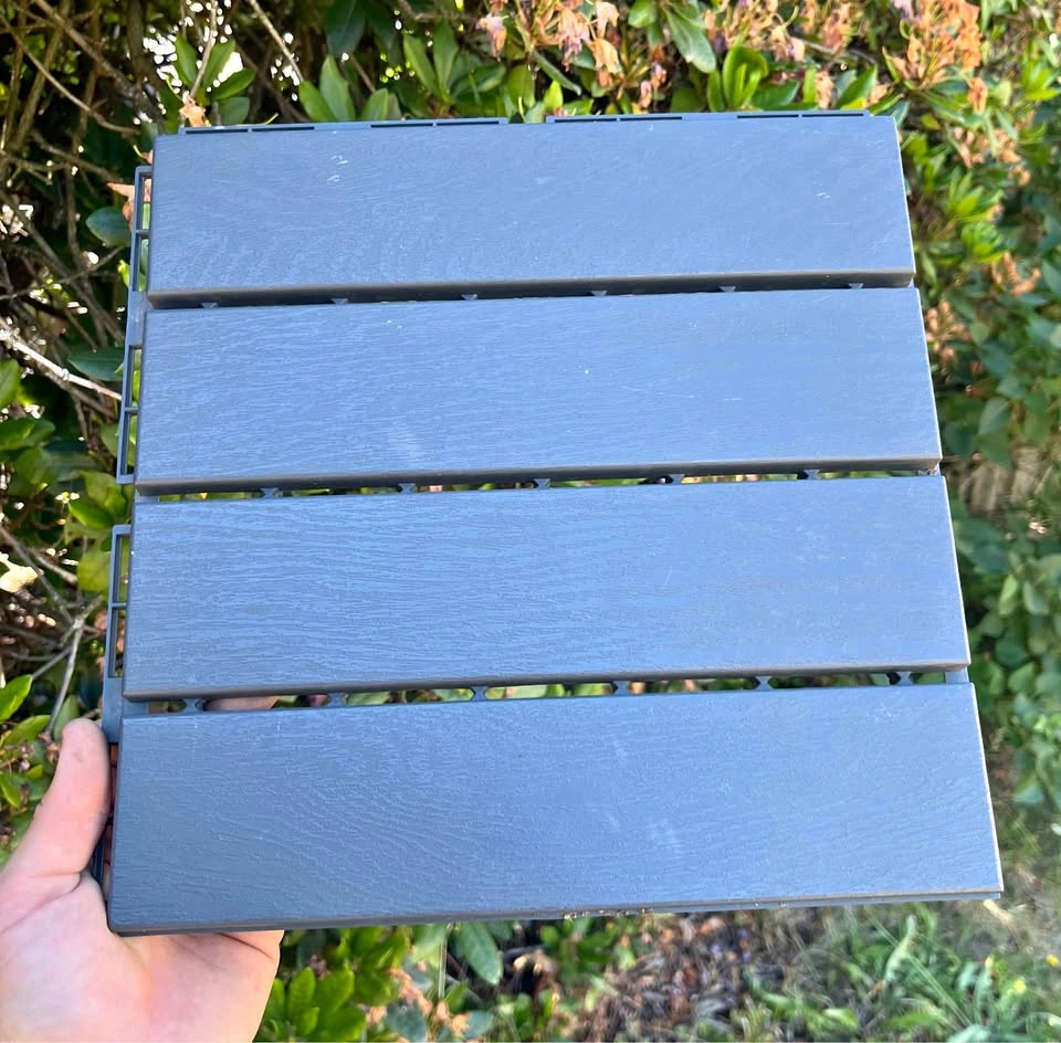 (can deliver) IKEA RUNNEN Dark Grey Deck Tiles