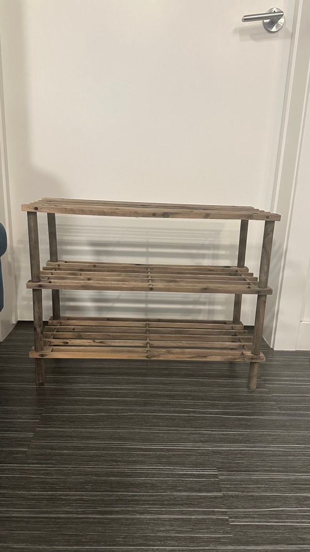 Wooden Shoe Rack