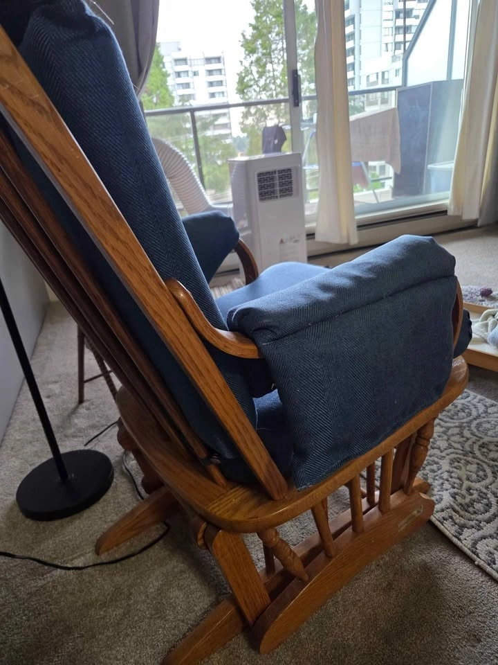Dutailier Wooden Glider Rocking Chair - photo 2