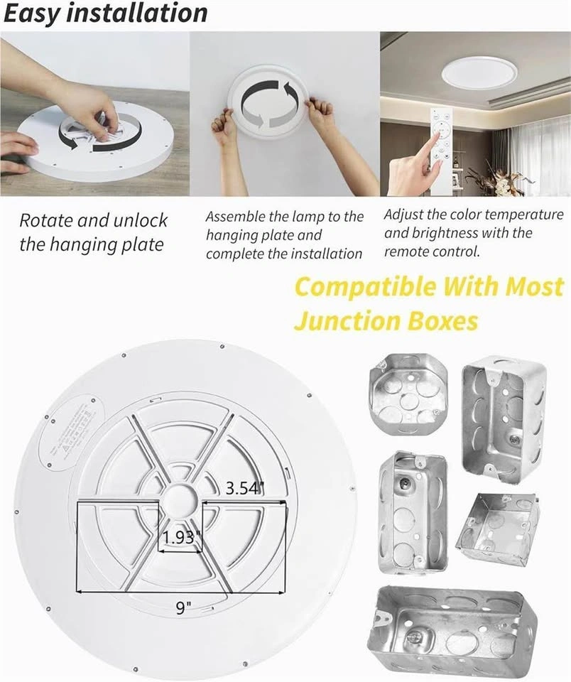 Bright Future Lighting 20" LED Flush Mount Ceiling Light - photo 5