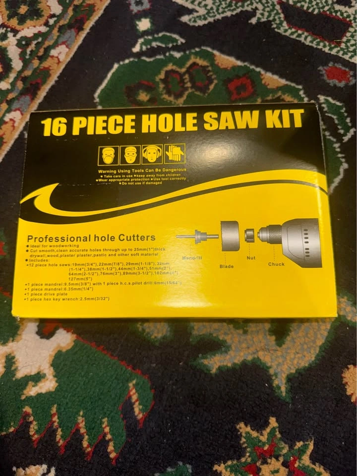 16 Pieces Hole Saw Kit - photo 3
