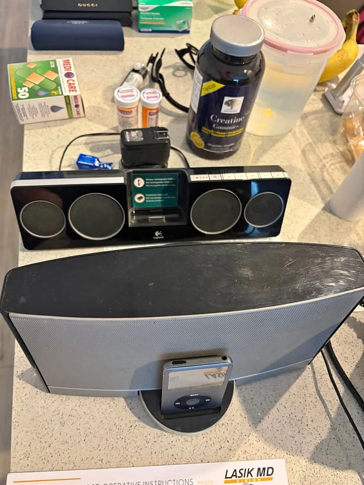 iPod Classic + Bose & Logitech Speaker Dock Bundle
