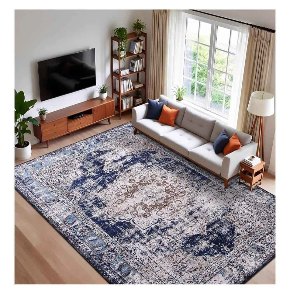 Brand new 6.5' x 8.2' Ft Vintage Boho Distressed Floral Area Rug - photo 3